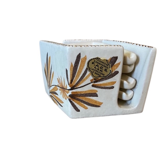 Vintage Lavorazione A Mano Ceramic Small Personal Individual (Ash)Trays & Holder - Picture 5 of 14